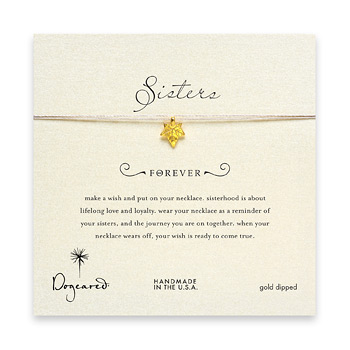sorority+sisters+forever+make+a+wish+necklace+with+gold+dipped+ivy+on+taupe+thread