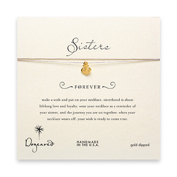 sorority+sisters+forever+make+a+wish+necklace+with+gold+dipped+smooth+anchor+on+taupe+thread