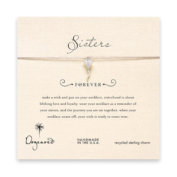 sorority+sisters+forever+make+a+wish+necklace+with+sterling+silver+kite+on+taupe+thread