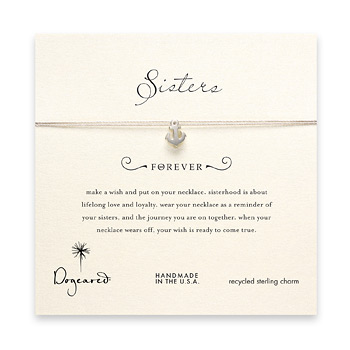 sorority+sisters+forever+make+a+wish+necklace+with+sterling+silver+smooth+anchor+on+taupe+thread