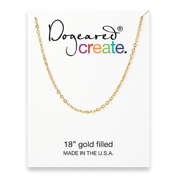 create chain, gold filled - 18 inches
