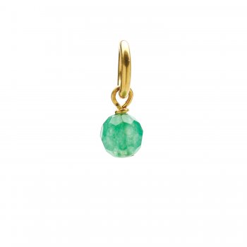 aventurine+round+faceted+gem%2C+gold+dipped
