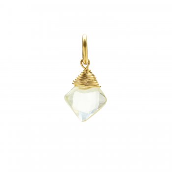 lemon+quartz+gem+faceted+diamond+cut%2C+gold+dipped