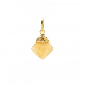 red aventurine gem faceted diamond cut, gold dipped