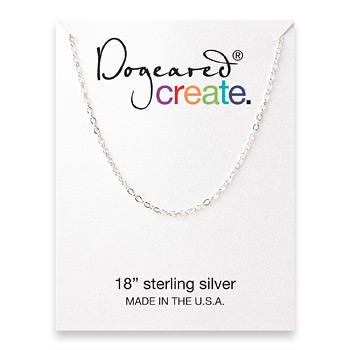 create chain, sterling silver - 18 inches