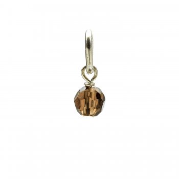 smoky+quartz+round+faceted+gem%2C+sterling+silver