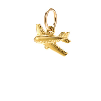airplane+charm%2C+gold+dipped