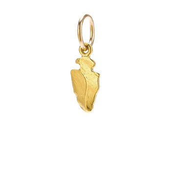 gold+dipped+arrowhead+charm