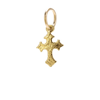 gothic+cross+charm%2C+gold+dipped
