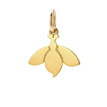 honeybee+charm%2C+gold+dipped
