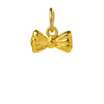 ribbon+bow+charm%2C+gold+dipped