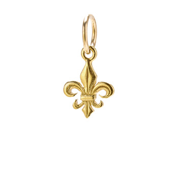 fleur+de+lis+charm%2C+gold+dipped