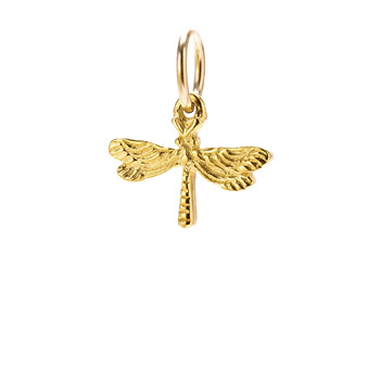 dragonfly+charm%2C+gold+dipped