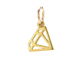 diamond+charm%2C+gold+dipped