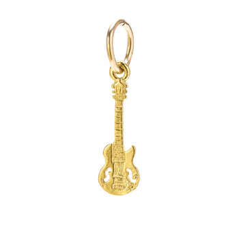 guitar+charm%2C+gold+dipped
