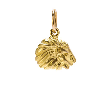 lion charm, gold dipped