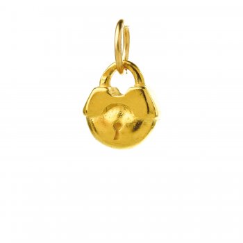 lock+charm%2C+gold+dipped