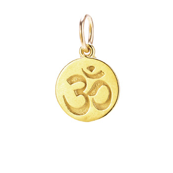 om+charm%2C+gold+dipped