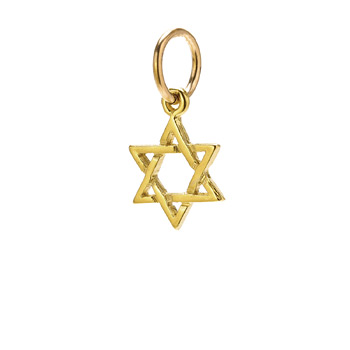 jewish+star+charm%2C+gold+dipped