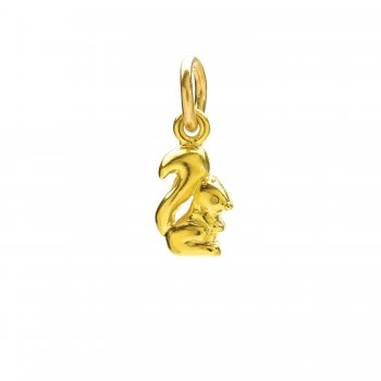 squirrel+charm%2C+gold+dipped