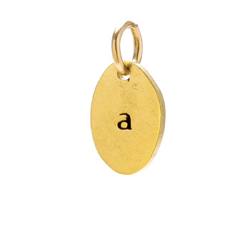 %22A%22+charm%2C+gold+dipped