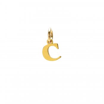 open+c+charm%2C+gold+dipped