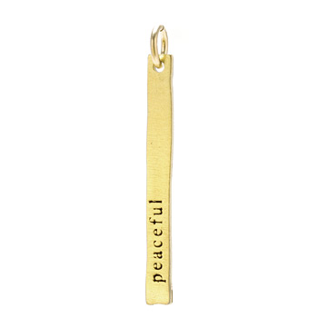 %22peaceful%22+stick+charm%2C+gold+dipped