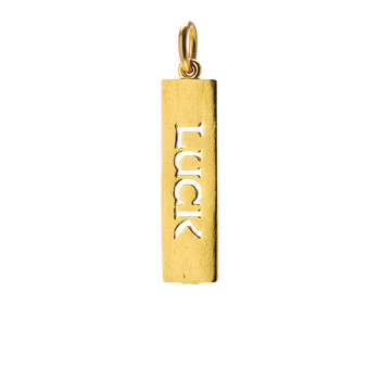 %22luck%22+word+charm%2C+gold+dipped