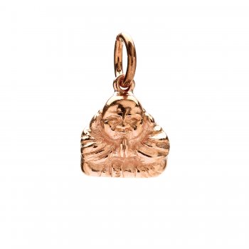 buddha charm, rose gold