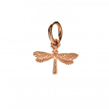 dragonfly+charm%2C+rose+gold