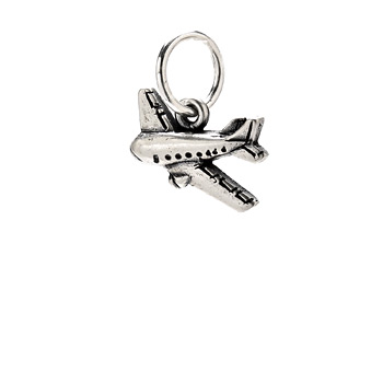 airplane+charm%2C+sterling+silver