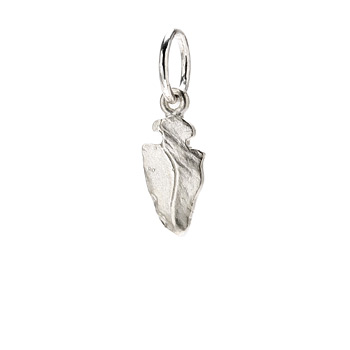 sterling silver arrowhead charm