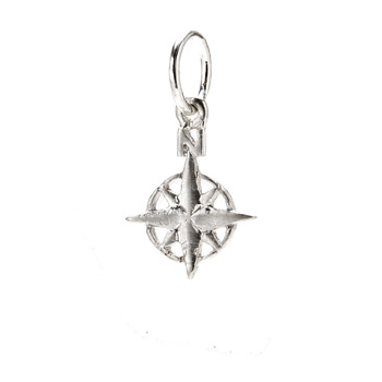 compass+charm%2C+sterling+silver
