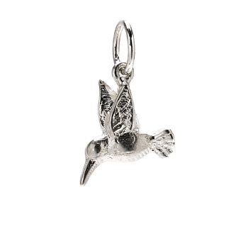 hummingbird+charm%2C+sterling+silver