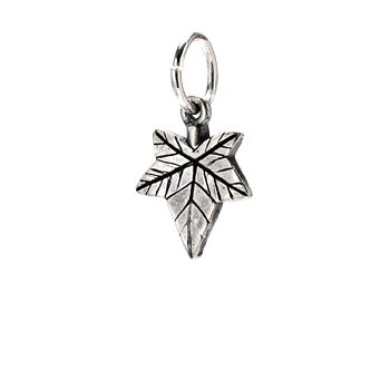 ivy charm, sterling silver