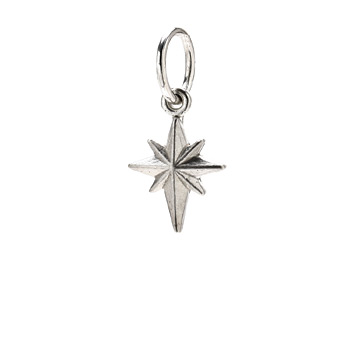 north+star+charm%2C+sterling+silver