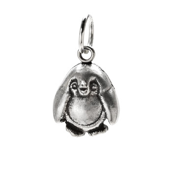 penguin charm, sterling silver