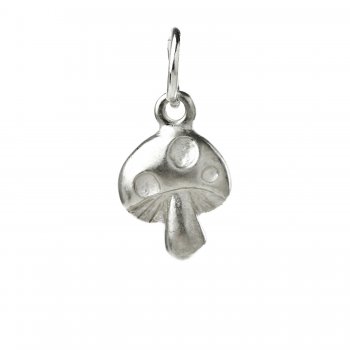 mushroom+charm%2C+sterling+silver