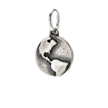 globe+charm%2C+sterling+silver