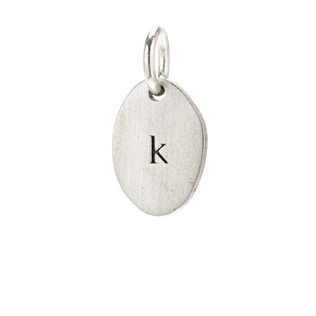 %22K%22+charm%2C+sterling+silver