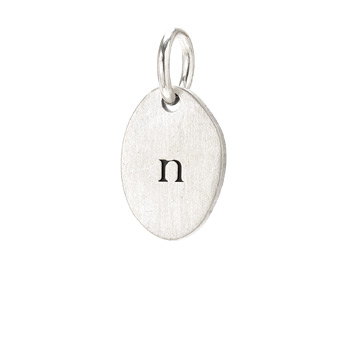 %22N%22+charm%2C+sterling+silver