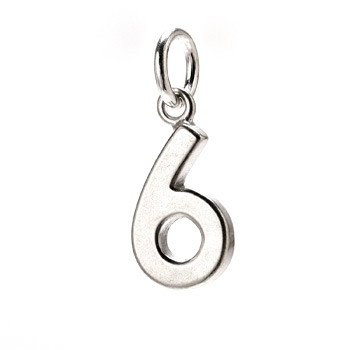 number+%226%22+charm%2C+sterling+silver