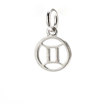 zodiac+%22gemini%22+charm%2C+sterling+silver