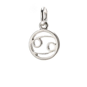 zodiac+%22cancer%22+charm%2C+sterling+silver