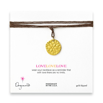 large+karma+gold+dipped+flower+necklace+on+hemp+-+32+inches