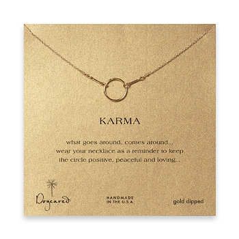 karma+necklace%2C+gold+dipped+-+18+inch