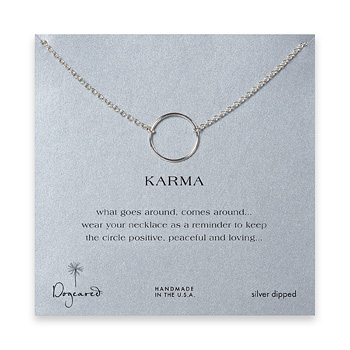 large+smooth+karma+necklace%2C+silver+dipped