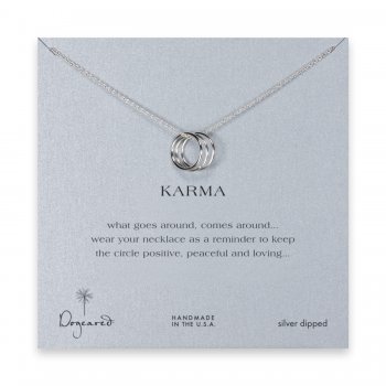 triple+karma+ring+necklace%2C+silver+dipped
