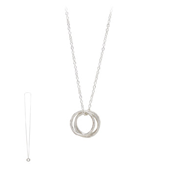 triple+textured+large+karma+necklace%2C+silver+-+36+inches
