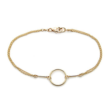 karma bracelet gold dipped